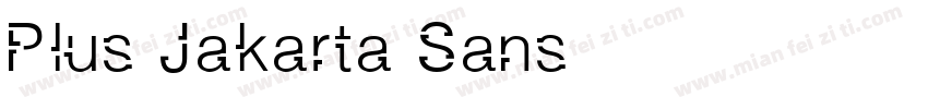 Plus Jakarta Sans字体转换